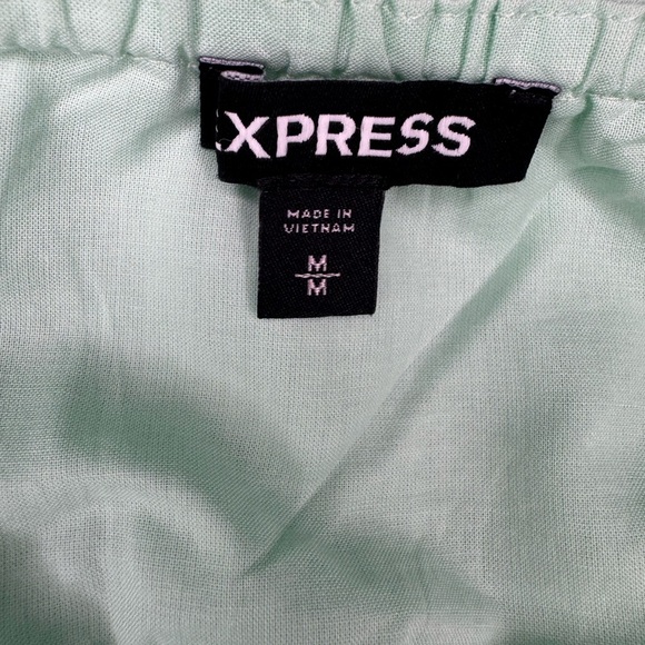 Express Tiered Halter Maxi Dress Size Medium 100% Cotton.  #143 - Picture 12 of 15